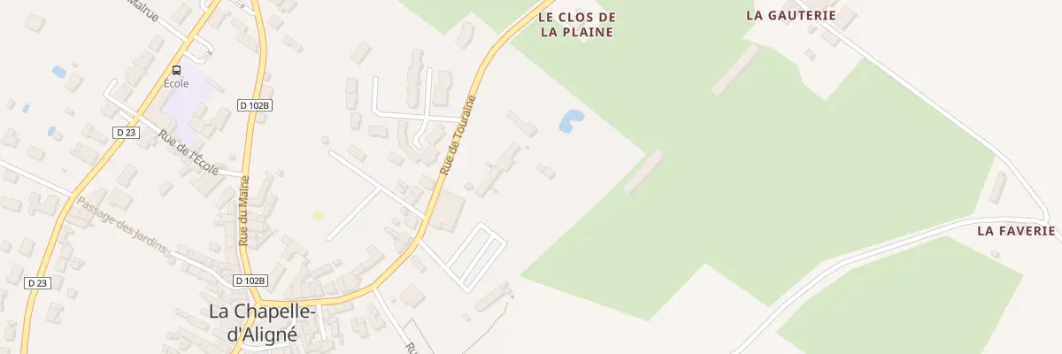 Plan du 14 Rue de Touraine à La Chapelle-d’Aligné