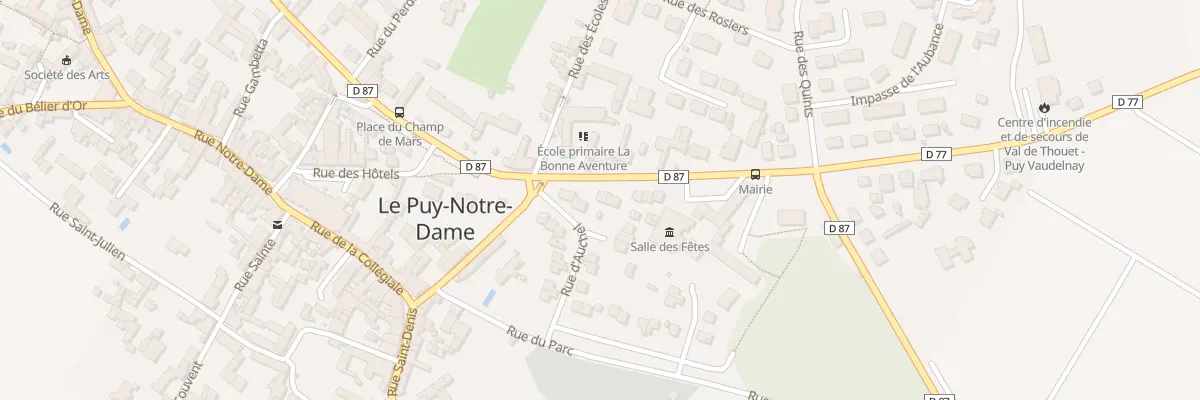 Plan du 13 Rue de la Mairie au Puy-Notre-Dame