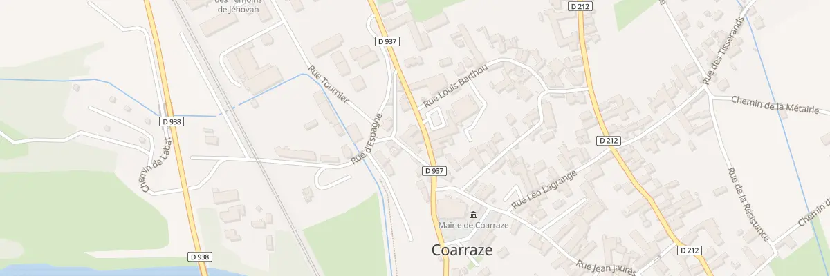Plan du 1B Av de la Gare à Coarraze