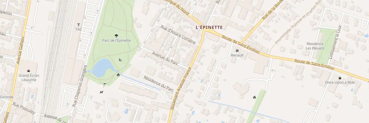 Plan du 14 Bd Anatole France à Libourne