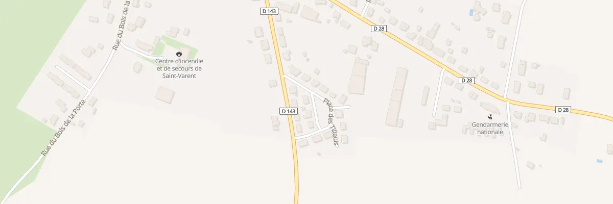 Plan du 14 Pl des Tilleuls à Saint-Varent