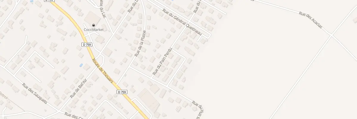 Plan du 7 Rue des Hameaux à Thouars