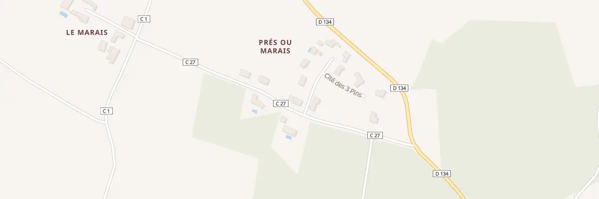Plan du 2 Cite des 3 Pins à Orignolles