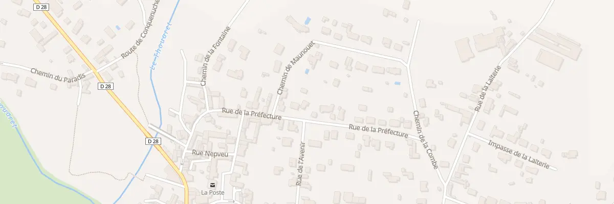 Plan du 21 Rue de la Préfecture à Saint-Varent