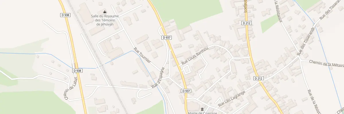Plan du 5 Av de la Gare à Coarraze