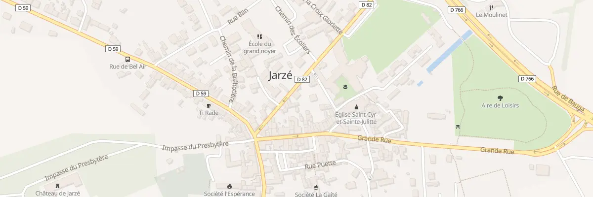 Plan du 4 Rue de la Mairie à Jarzé Villages