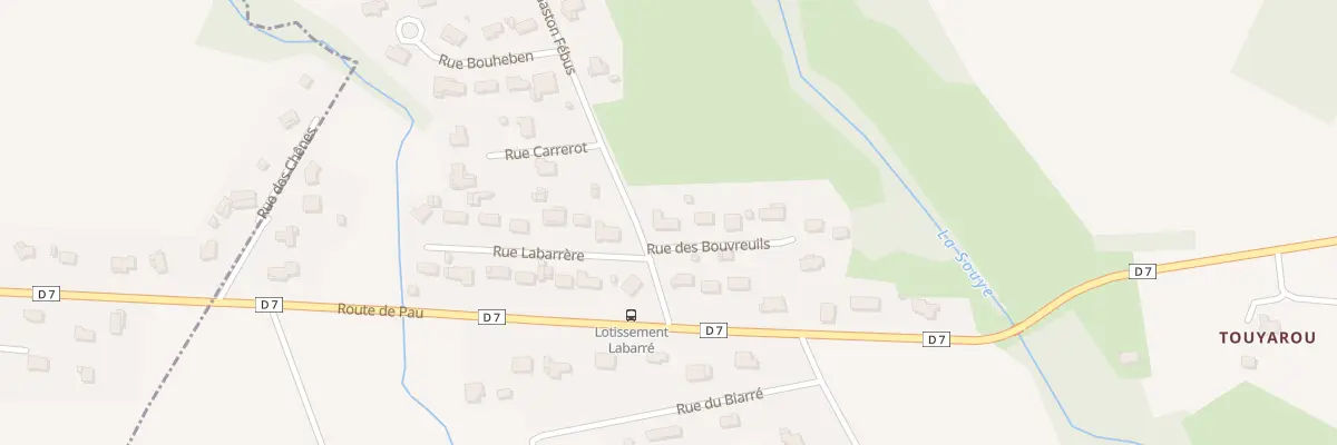 Plan du 1 Rue des Bouvreuils à Gabaston
