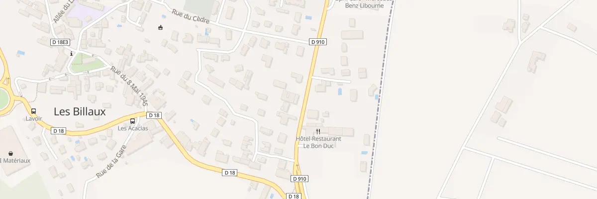 Plan du 41 Rte de Paris aux Billaux