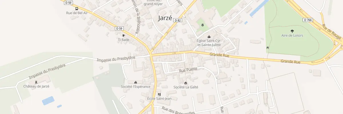 Plan du 29 Gr Grand’ Rue à Jarzé Villages