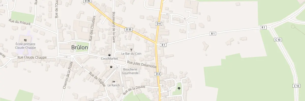 Plan du 6 Rue Charles Bareau à Brûlon