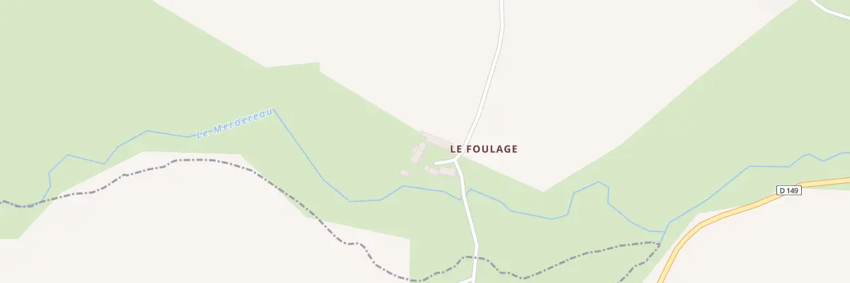 Plan du 1 Le Foulage à Averton