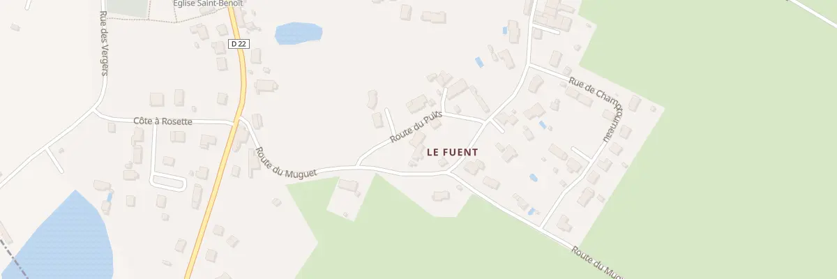 Plan du 9 Le Fuent à Beaulieu-sous-Parthenay