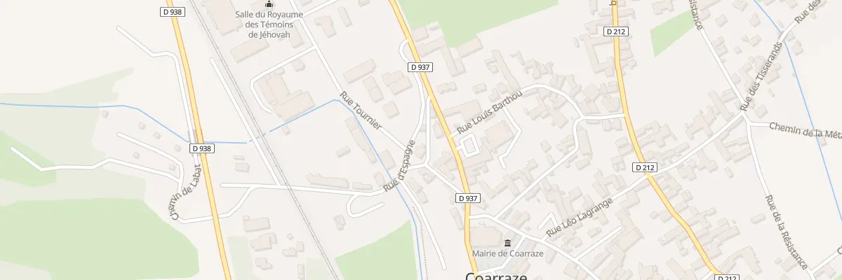 Plan du 7 Rue d’Espagne à Coarraze