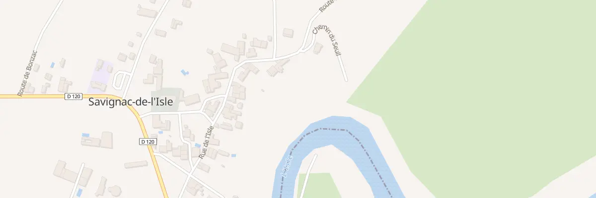 Plan du 239 Bourg à Savignac-de-l’Isle