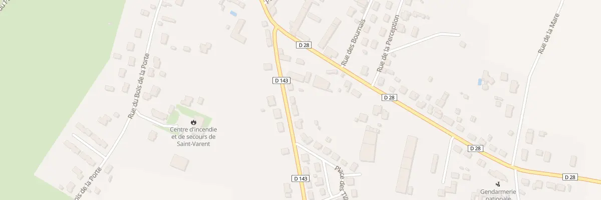 Plan du 13 Rte de Glénay à Saint-Varent