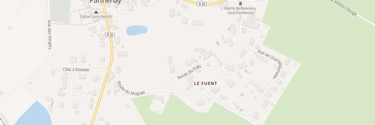 Plan du 22 Le Fuent à Beaulieu-sous-Parthenay