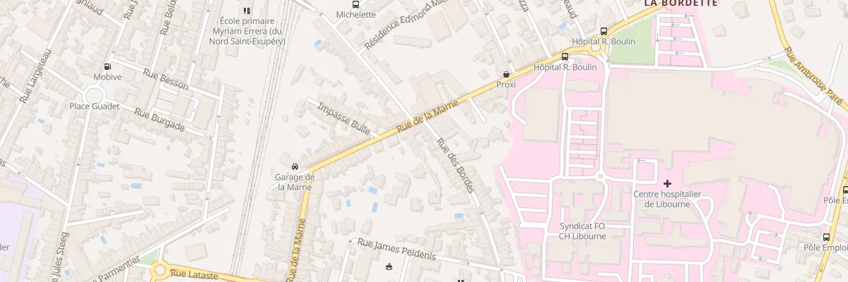 Plan du 76 Rue de la Marne à Libourne