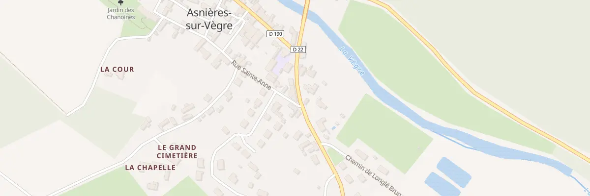 Plan du 7 Rte de Sable à Asnières-sur-Vègre
