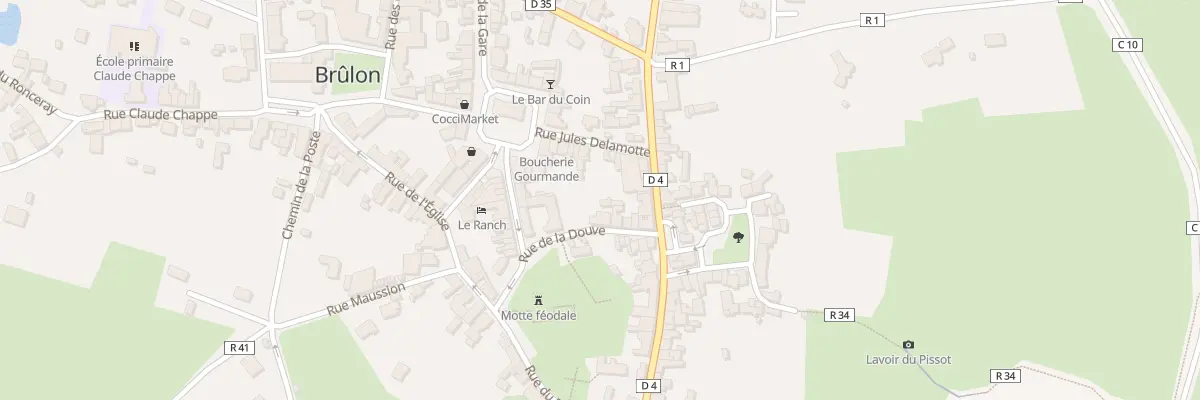 Plan du 3 Rue de la Douve à Brûlon