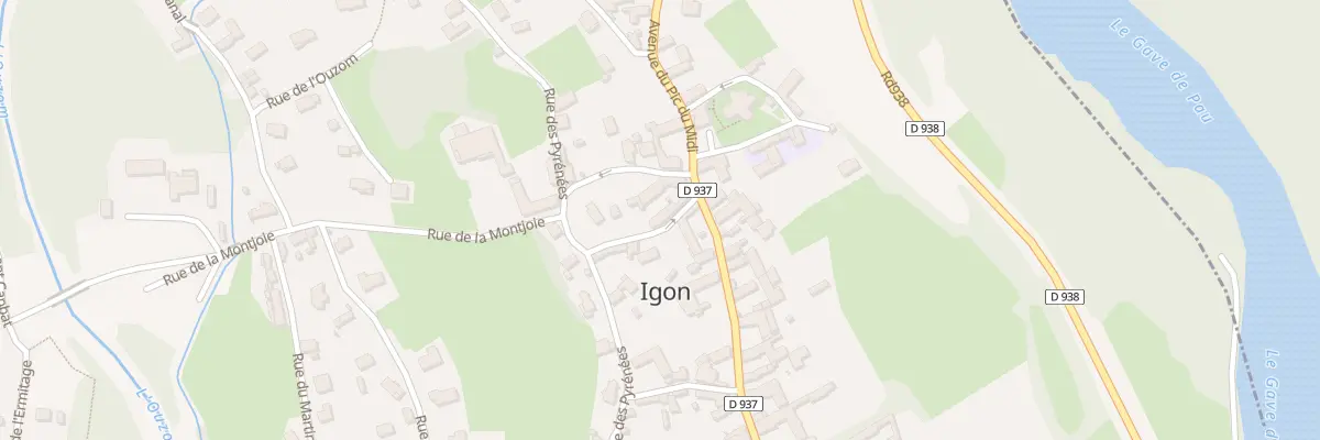Plan du 2 Rue du Presbytere à Igon
