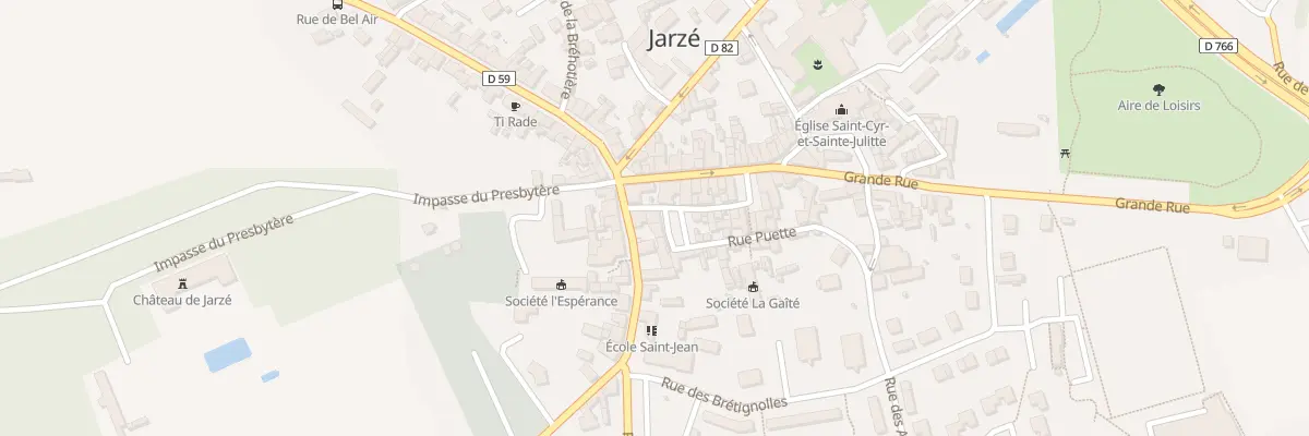 Plan du 4 Rue de la Prestimonie à Jarzé Villages
