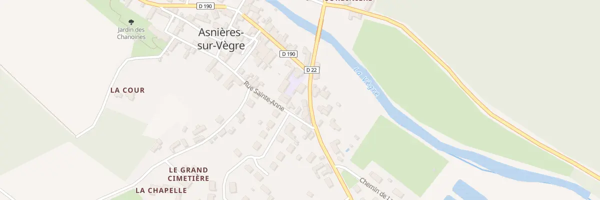 Plan du 3 Rte de Sable à Asnières-sur-Vègre