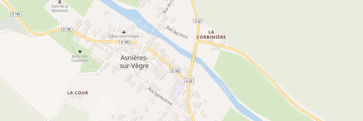 Plan du 3 Rue du Lavoir à Asnières-sur-Vègre