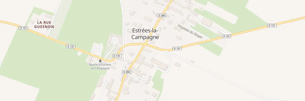 Plan du 1 Rue du Val Quesnay à Estrées-la-Campagne