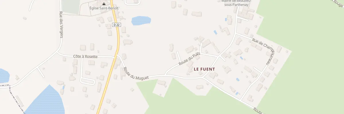 Plan du 24 Le Fuent à Beaulieu-sous-Parthenay