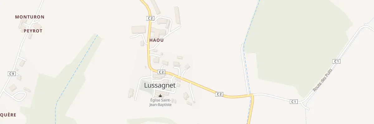 Plan du 559 Rte du Bourg à Lussagnet