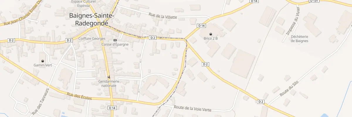 Plan du 5 Rue de la Bourbonnerie à Baignes-Sainte-Radegonde