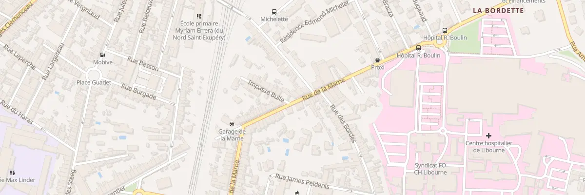 Plan du 63 Rue de la Marne à Libourne