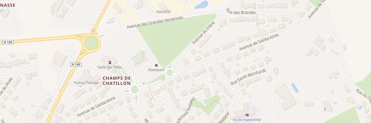 Plan du 32 Av de Sainte-Anne à Châtillon-sur-Thouet