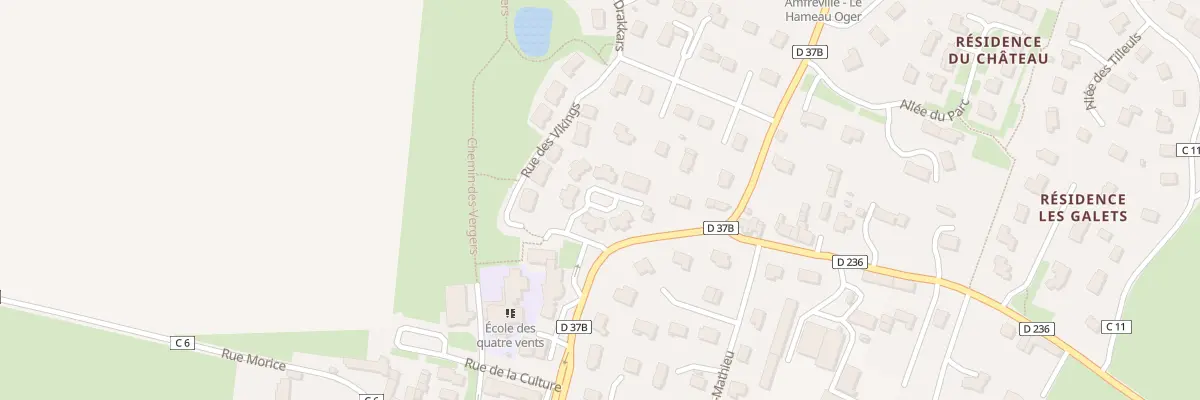 Plan du 3 All des Douves à Amfreville