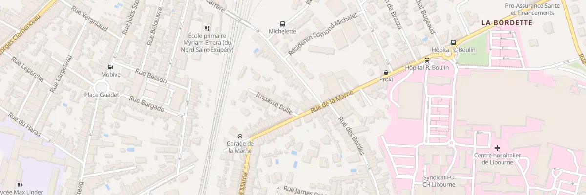 Plan du 65 Rue de la Marne à Libourne