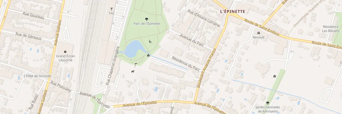 Plan du 38 Bd Anatole France à Libourne