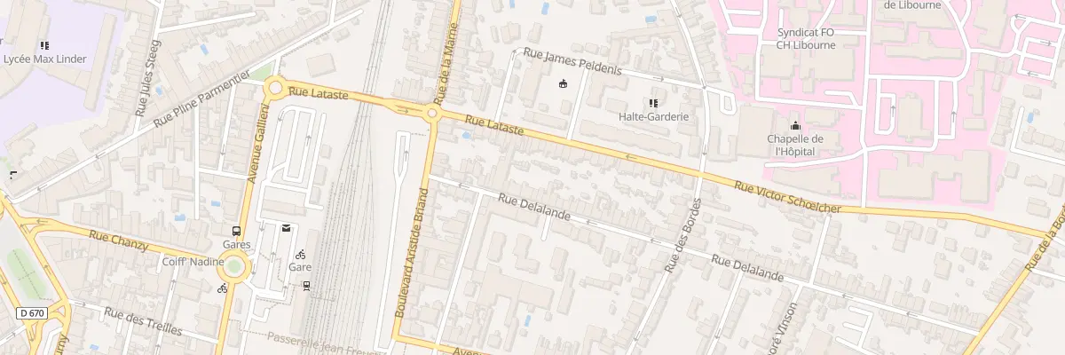 Plan du 23 Rue Delalande à Libourne