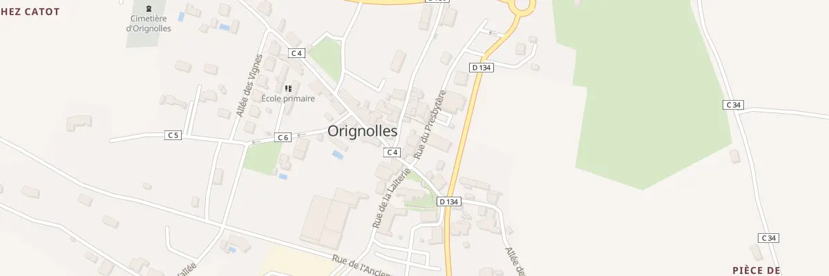 Plan du 3 Rue du Presbytère à Orignolles