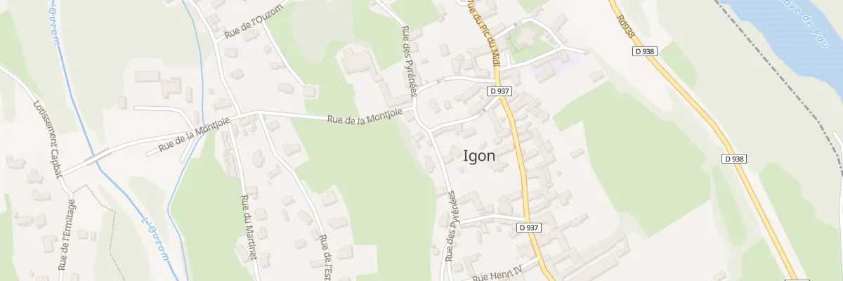 Plan du 24 Rue des Pyrenees à Igon
