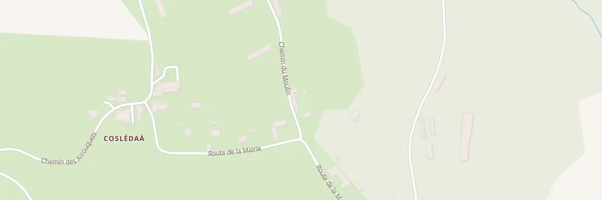 Plan du 34 Che du Moulin à Coslédaà-Lube-Boast