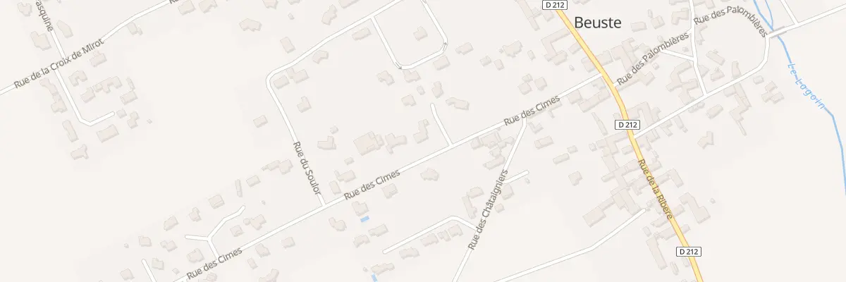 Plan du 8 Rue des Cîmes à Beuste