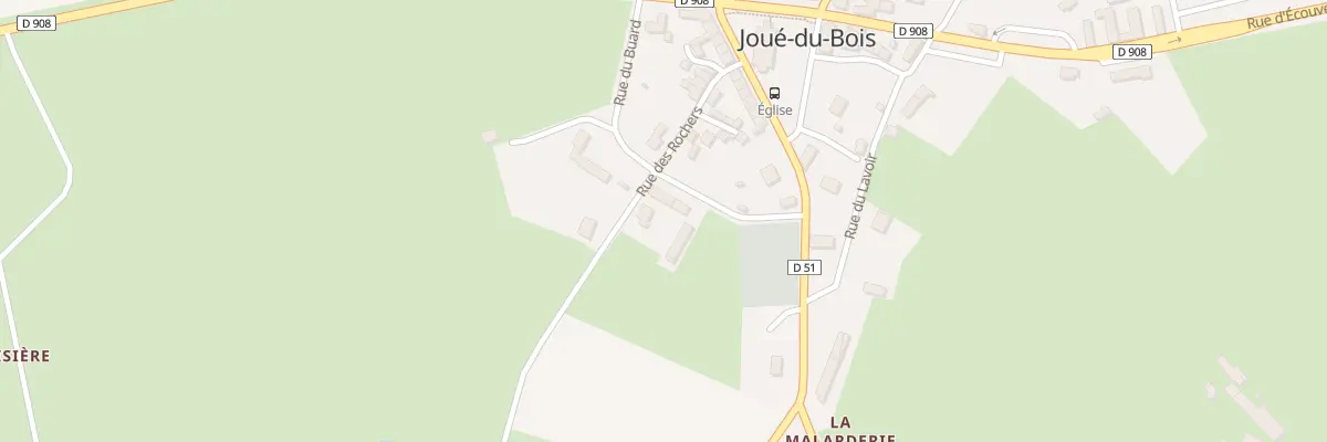 Plan du 13 Rue des Rochers à Joué-du-Bois