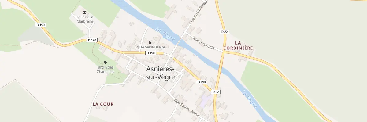Plan du 13 Rue du Lavoir à Asnières-sur-Vègre
