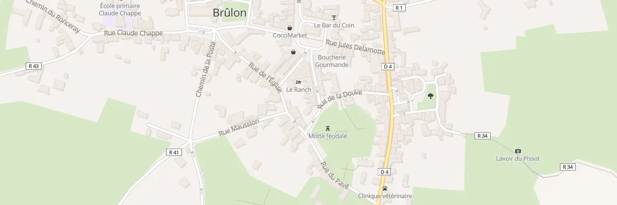 Plan du 12 Rue Constant Cordier à Brûlon