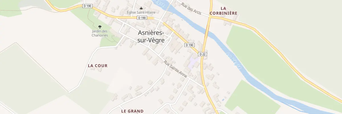 Plan du 5 Rue Sainte Anne à Asnières-sur-Vègre