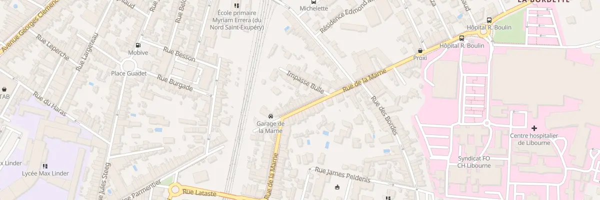 Plan du 49 Rue de la Marne à Libourne