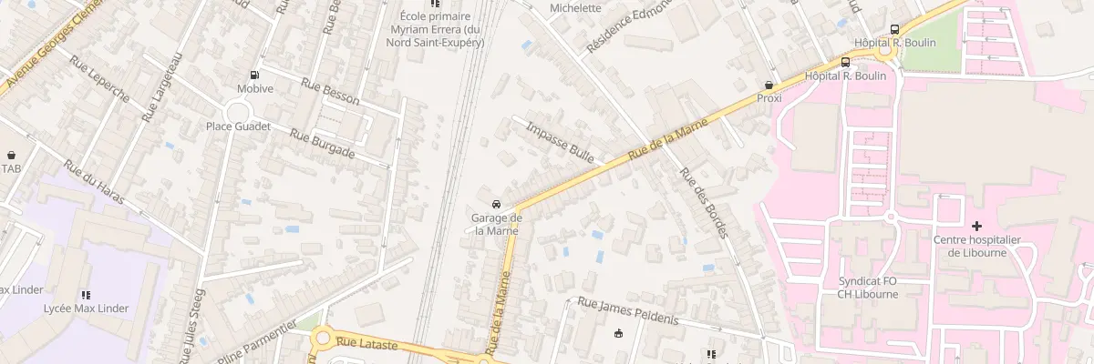 Plan du 47 Rue de la Marne à Libourne