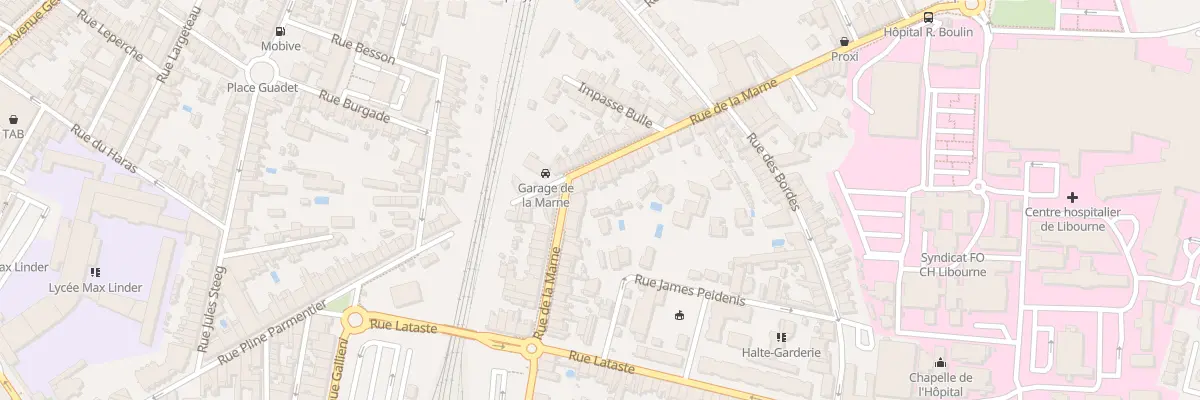 Plan du 44 Rue de la Marne à Libourne