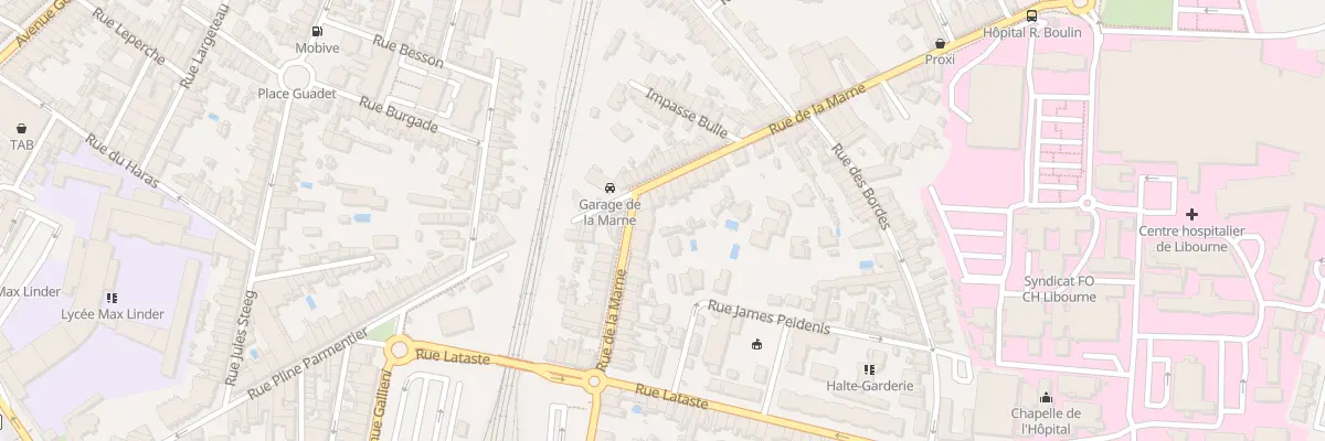 Plan du 42 Rue de la Marne à Libourne