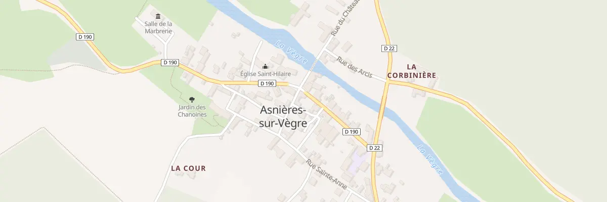 Plan du 10 Rue du Lavoir à Asnières-sur-Vègre